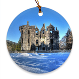 Castle in Snow South Porcelain Ornaments