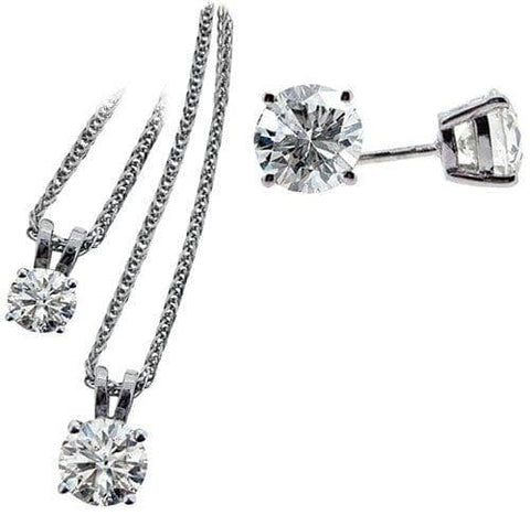 Dunans Diamond Earring & Pendant Sets - Scottish Laird