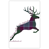 Stag Leaping, Dunans Rising Tartan, Magnets