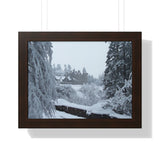 Dunans Castle in Snow, Framed