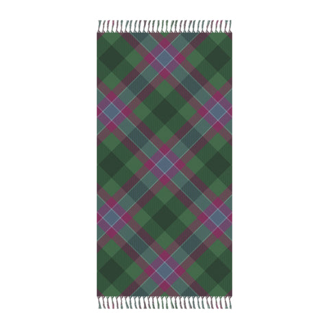 Dunans Rising Tartan Boho Plaid Beach Towel