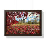 An Autumnal Dunans Castle, Framed