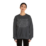 Of All The Small Nations Sweatshirt: Quotes Celebrating Scotland