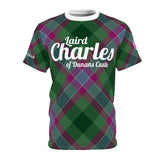 Personalised Laird Dunans Rising Tartan Tee Unisex Tee