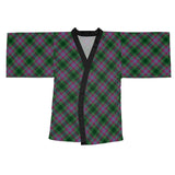 Dunans Rising Tartan Long Sleeve Kimono Robe