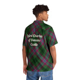 Personalised Dunans Rising Tartan Men's Hawaiian Shirt