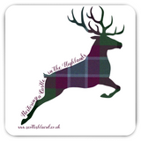 Stag Leaping, Dunans Rising Tartan, Magnets