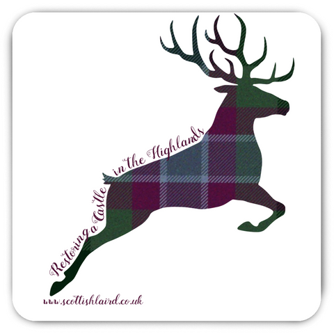 Stag Leaping, Dunans Rising Tartan, Magnets