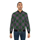 Personalised Dunans Rising Tartan Men's Bomber Jacket