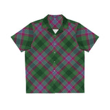 Personalised Dunans Rising Tartan Men's Hawaiian Shirt