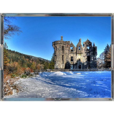 Castle in Snow South Acrylic Tray