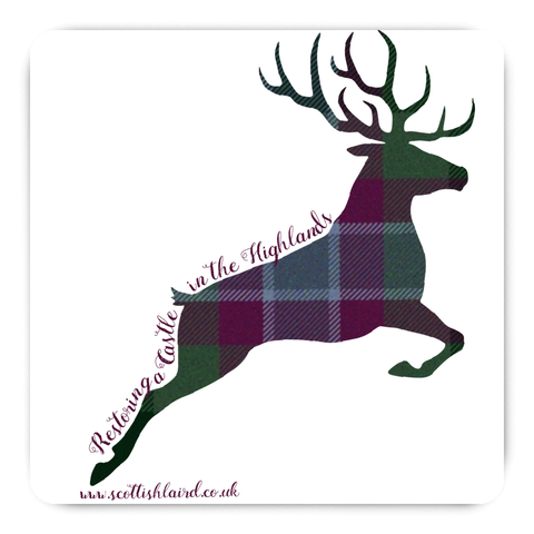 Stag Leaping, Dunans Rising Tartan, Magnets