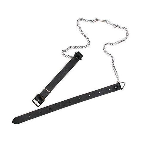 Sporran Chain Black Leather